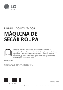 Manual LG RH90V9PV2N Máquina de secar roupa