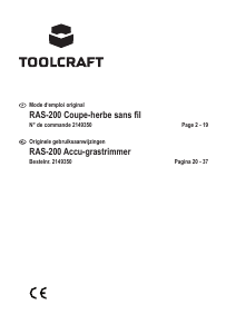Mode d’emploi Toolcraft RAS-200 Coupe-herbe