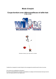 Mode d’emploi Wiltec 61496 Coupe-herbe