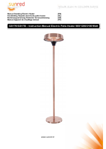 Bedienungsanleitung Sunred GS17B Terrassenheizer
