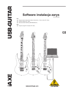 Instrukcja Behringer iAXE624 Gitara