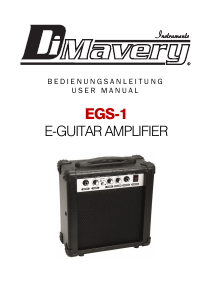 Handleiding DiMavery EGS-1 Gitaarversterker