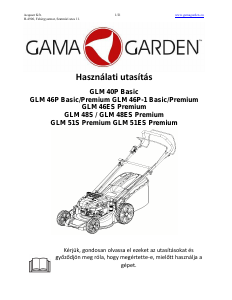 Használati útmutató GAMA Garden GLM 51ES Fűnyíró