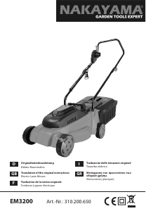 Manual Nakayama EM3200 Lawn Mower