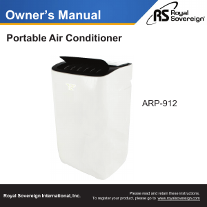Handleiding Royal Sovereign ARP-912 Airconditioner