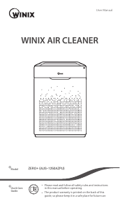 Manual Winix AUS-1250AZPU Air Purifier