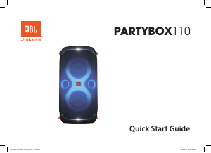 Manual JBL PartyBox 110 Altifalante
