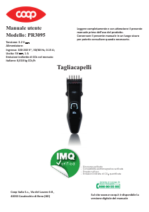 Manuale Coop PR3095 Tagliacapelli