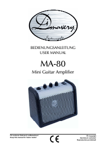 Bedienungsanleitung DiMavery MA-80 Gitarrenverstärker