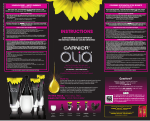 Mode d’emploi Garnier Olia 4.62 Dark Garnet Coloration cheveux