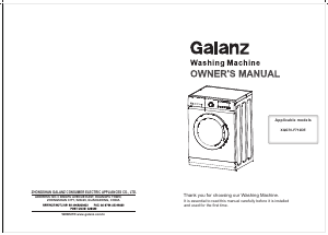 Handleiding Galanz XQG70-F712DE Wasmachine