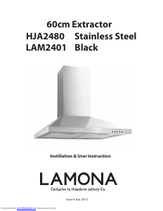 Manual Lamona HJA2480 Cooker Hood