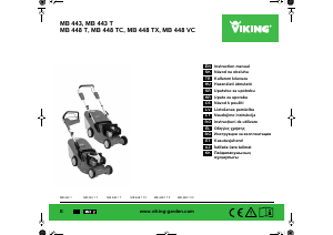 Rokasgrāmata Viking MB 448 VC Zāles pļāvējs