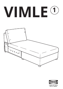 Käyttöohje IKEA VIMLE Divaani