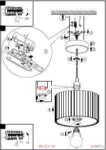 Bruksanvisning Eglo 39765 Lampa