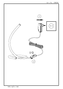 Bruksanvisning Eglo 39838 Lampa