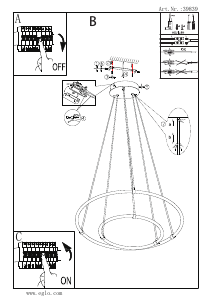 Bruksanvisning Eglo 39839 Lampa