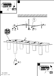 Bruksanvisning Eglo 39961 Lampa