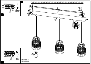 Bruksanvisning Eglo 43313 Lampa