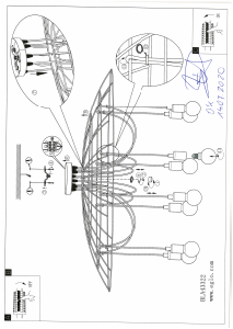 Bruksanvisning Eglo 43322 Lampa