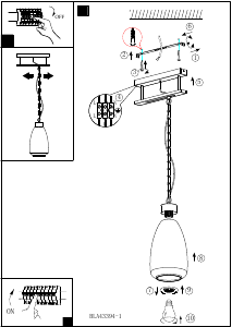 Bruksanvisning Eglo 43394 Lampa