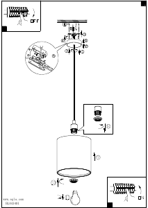 Bruksanvisning Eglo 43401 Lampa