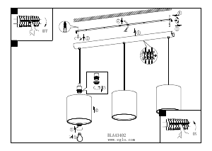 Bruksanvisning Eglo 43402 Lampa