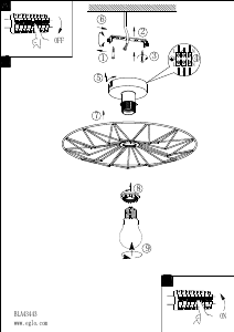 Bruksanvisning Eglo 43443 Lampa