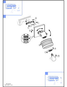 Bruksanvisning Eglo 43444 Lampa