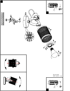 Bruksanvisning Eglo 43493 Lampa