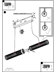 Bruksanvisning Eglo 43534 Lampa