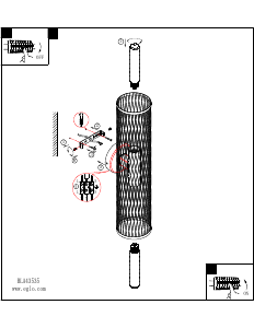 Bruksanvisning Eglo 43535 Lampa