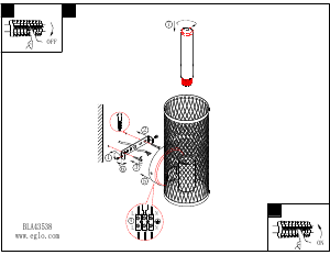 説明書 Eglo 43538 ランプ