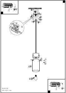 Bruksanvisning Eglo 43545 Lampa