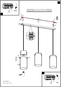 Bruksanvisning Eglo 43546 Lampa