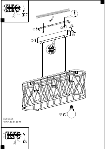 Bruksanvisning Eglo 43554 Lampa