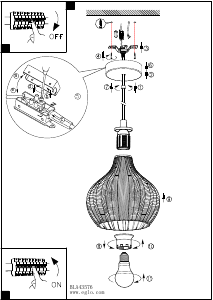 Bruksanvisning Eglo 43576 Lampa