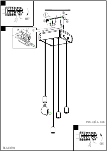 Bruksanvisning Eglo 43591 Lampa