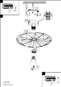 Bruksanvisning Eglo 43599 Lampa