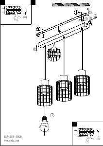 Bruksanvisning Eglo 43626 Lampa