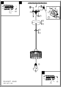 Bruksanvisning Eglo 43627 Lampa