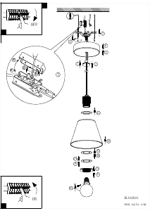 Bruksanvisning Eglo 43631 Lampa