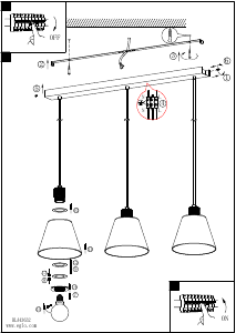 Bruksanvisning Eglo 43632 Lampa