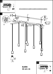 Bruksanvisning Eglo 43641 Lampa