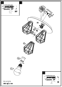 Bruksanvisning Eglo 43654 Lampa