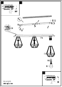 Bruksanvisning Eglo 43655 Lampa