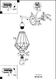 Bruksanvisning Eglo 43684 Lampa