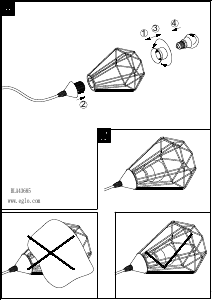 Bruksanvisning Eglo 43685 Lampa