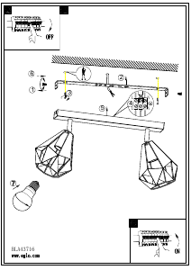 Bruksanvisning Eglo 43716 Lampa