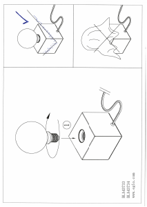 Bruksanvisning Eglo 43733 Lampa